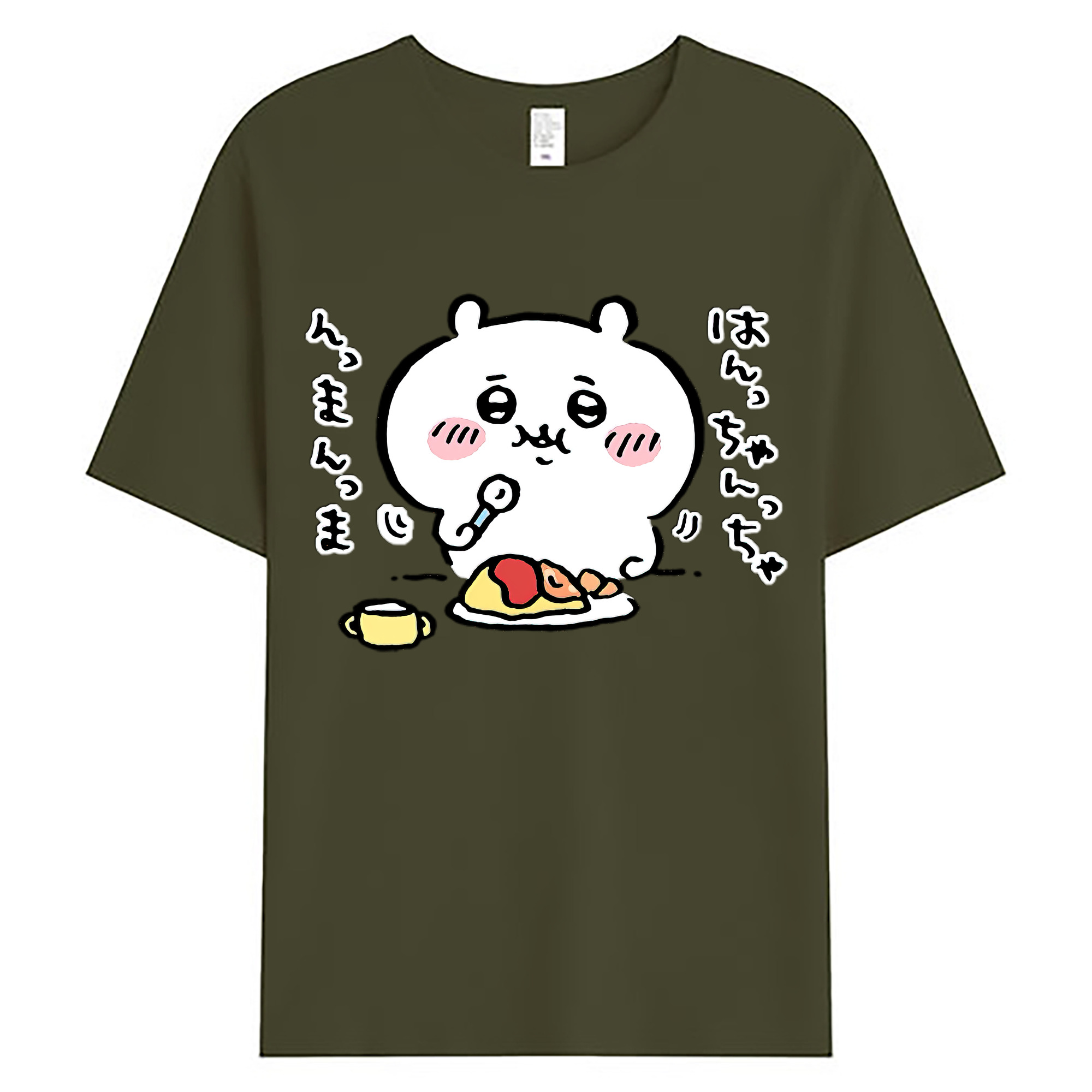 （画像用） ちいかわ ちいかわ Chii-kawa chiikawa 綿100％ メンズ半袖Tシャツ｜肌触りやわらか＆通気性